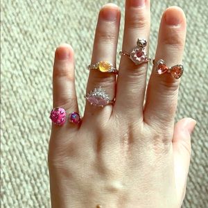 Pink ring bundle